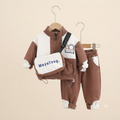 Boys Colorblock Tracksuit with Matching Crossbody Bag