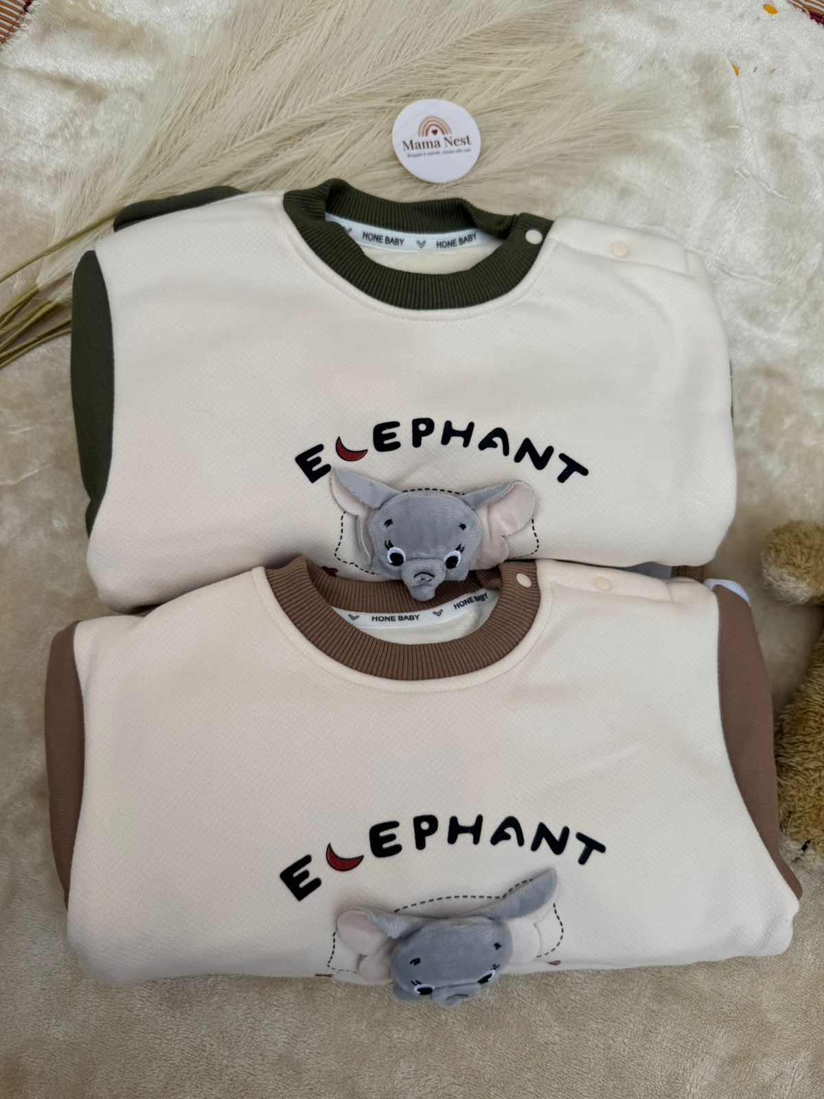 Elephant Cuddle Fleece Set