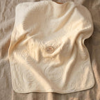 Double-Ply Embossed Baby Blanke-Yellow