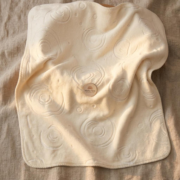 Double-Ply Embossed Baby Blanke-Yellow