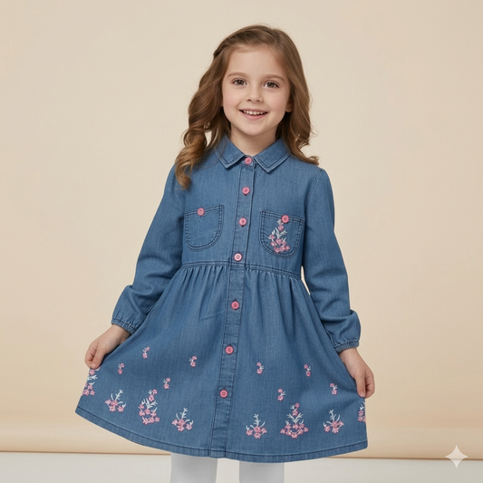 Blossom Denim Dress