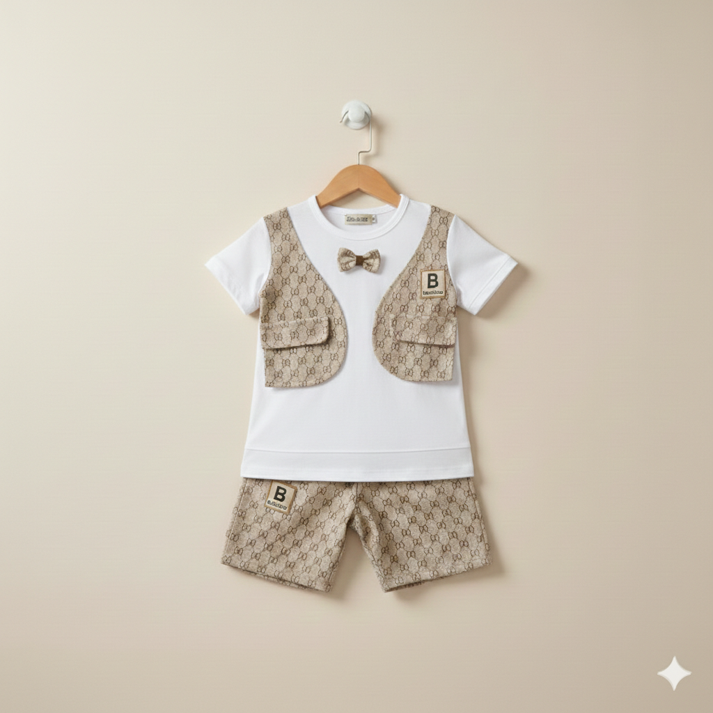 Mini Gentleman Vest Co-ord Set