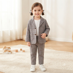 Classic Plaid Unisex Blazer & Trouser Set