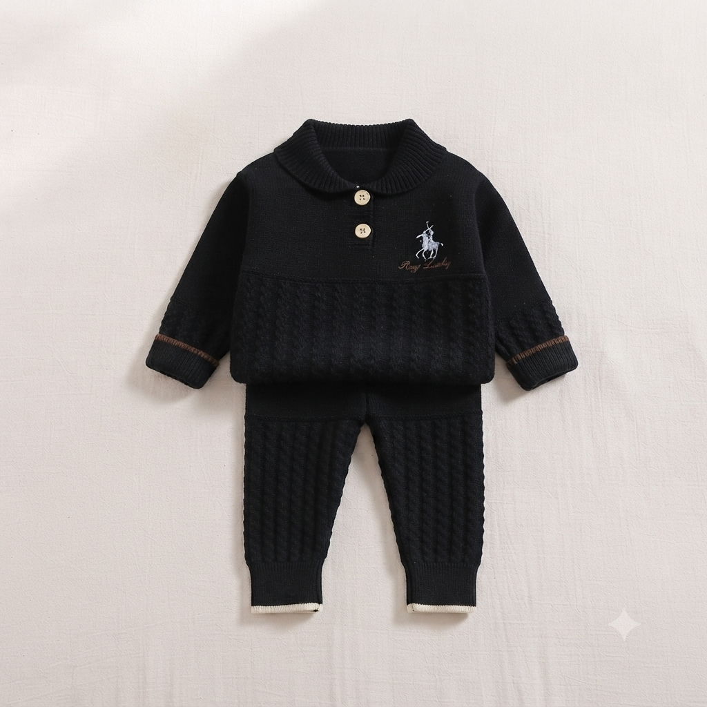 Midnight Heritage Wool Knit Set