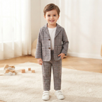 Classic Plaid Unisex Blazer & Trouser Set