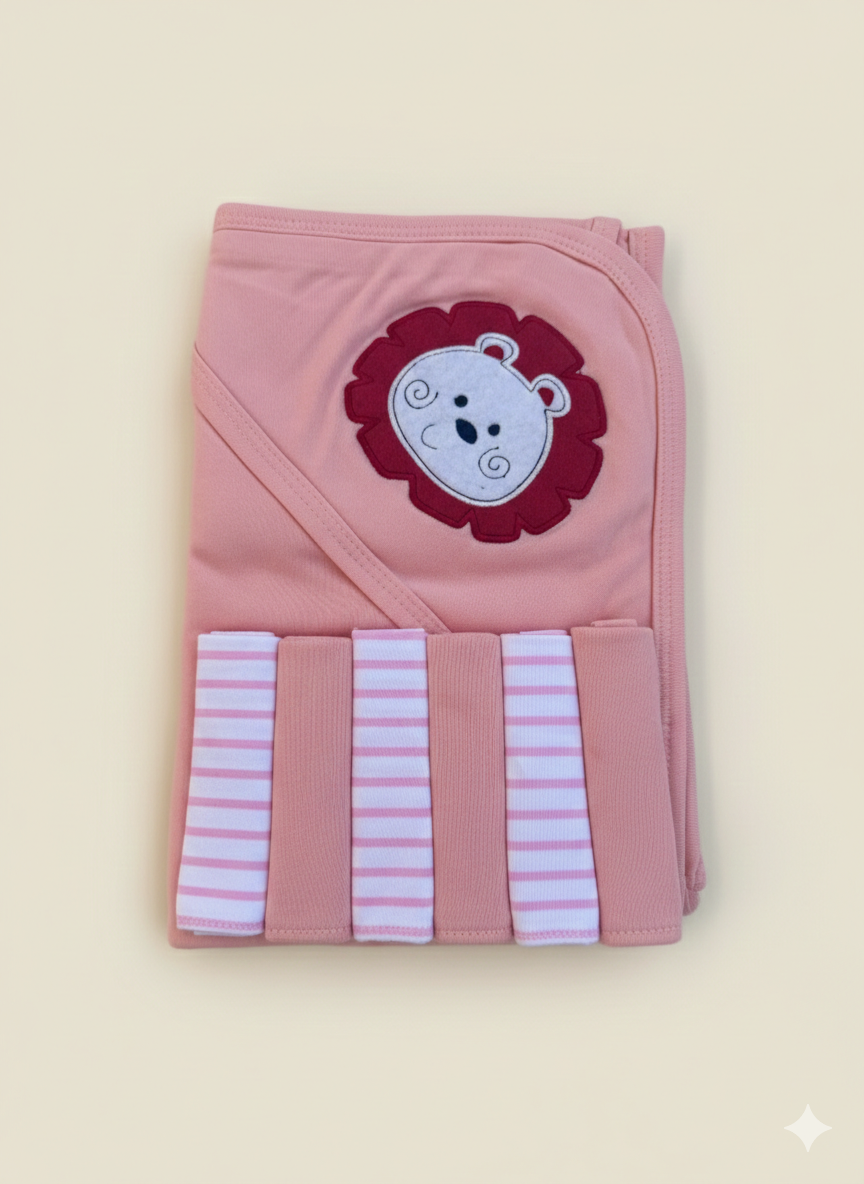 SnuggleHood Baby Blanket Set (6 Washcloths)