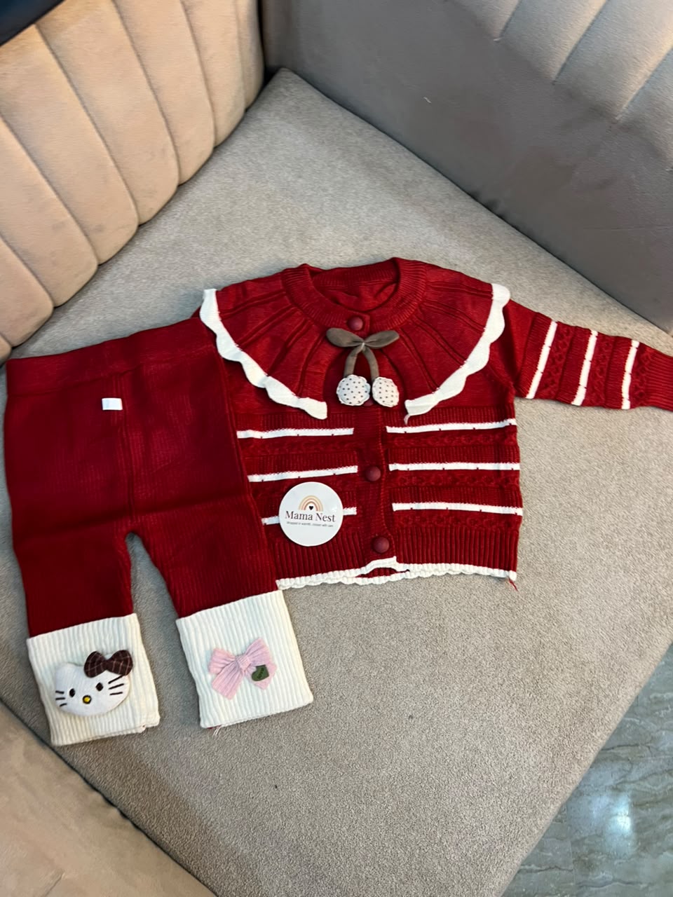 Ruby Cherry Knit Sweater & Legging Set