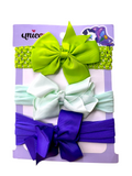 Soft Big Bow Baby Headbands (Set of 3)