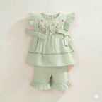 Little Blossom Embroidered Co-ord Set