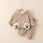 Cozy Bear 3-Piece Fleece & Puffer Tracksuit
