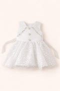 White sparkle baby dress
