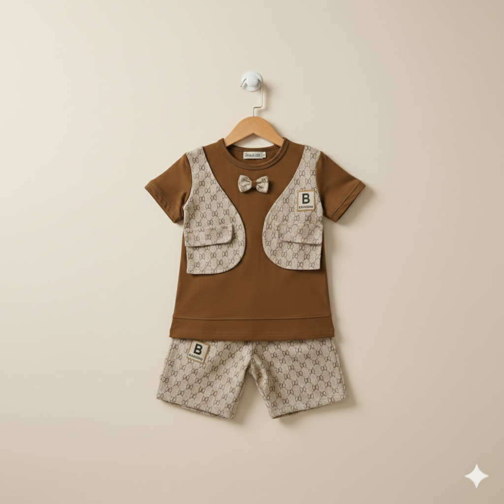 Mini Gentleman Vest Co-ord Set