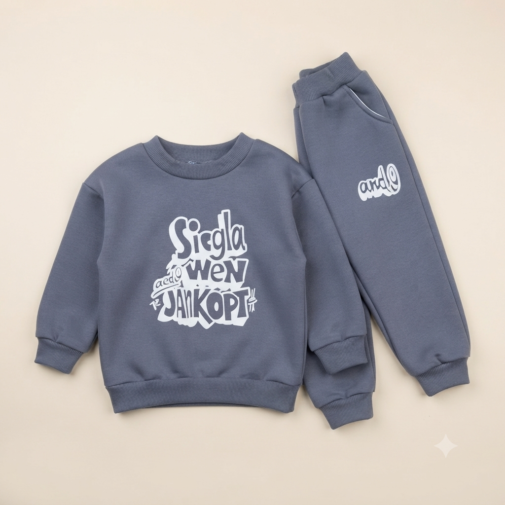 Boys "Single Won Jackpot" Thick Fleece 3-Piece Winter Outfit Set