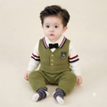 The Little Scholar Integrated 2-Piece Knit Vest & Short Set
