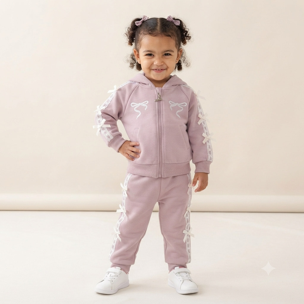 Darling Ribbon Mauve Tracksuit