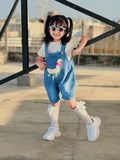 Little Swan Denim Dungaree Set (2-Piece)