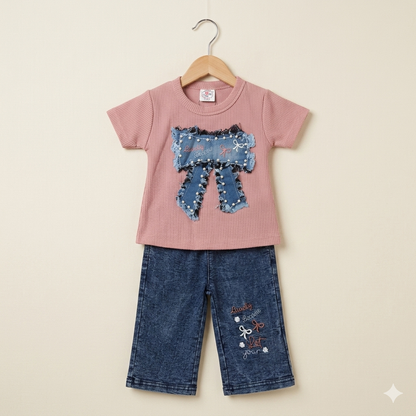Little Bow Charm 2-Piece Set