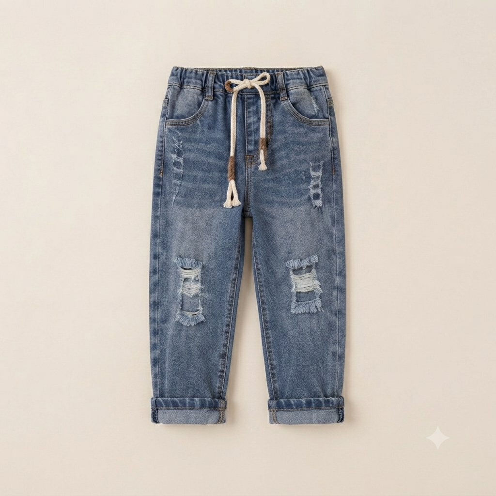Textured Vest & Jean Combo