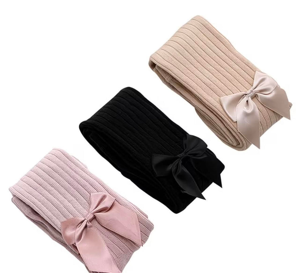 Premium Quality Anti-Pilling Ribbed Bow Baby Leggings