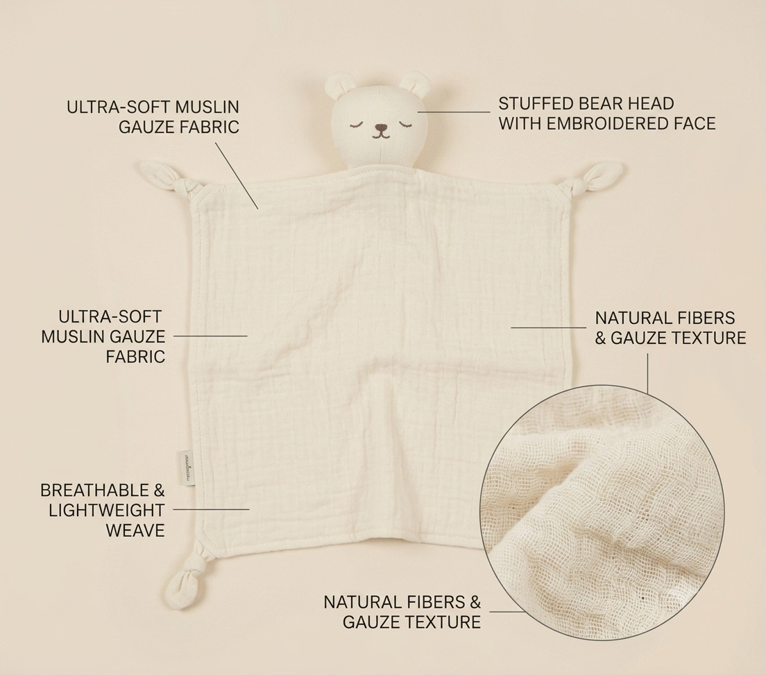 🧸 MamaNest™ Snuggle Bear Comforter