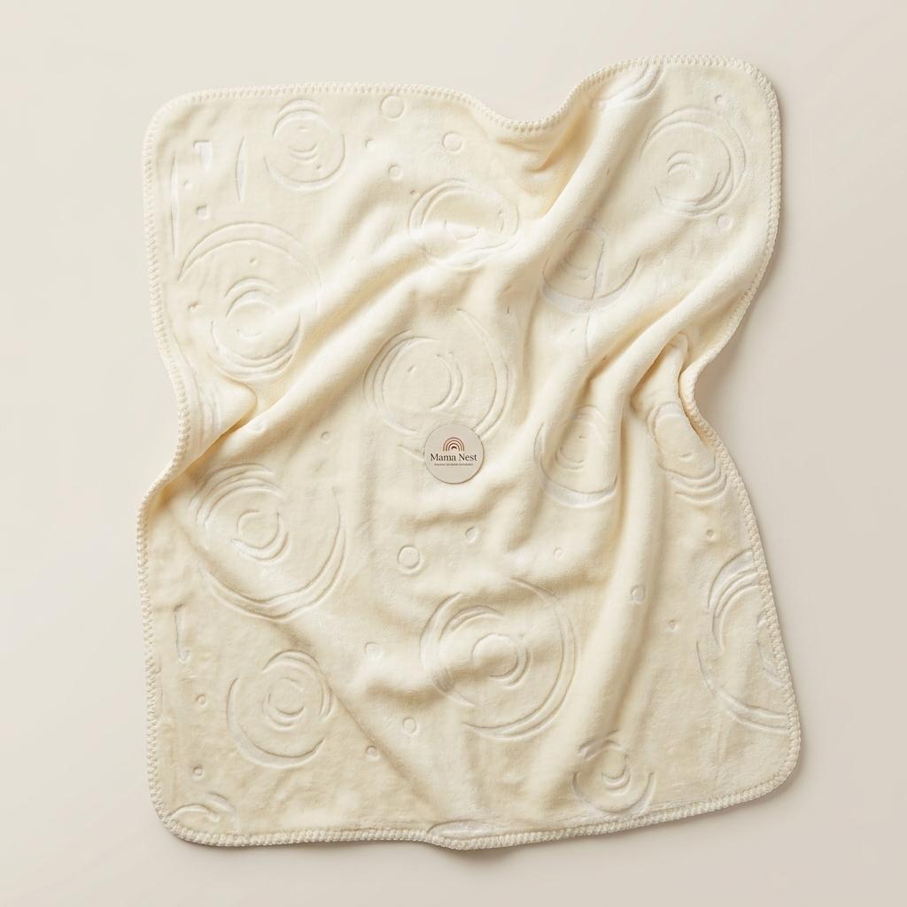 Double-Ply Embossed Baby Blanke-Yellow
