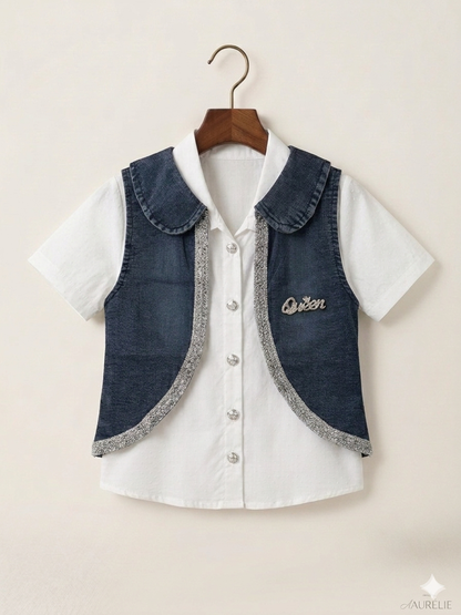 Queen Denim 3pc set