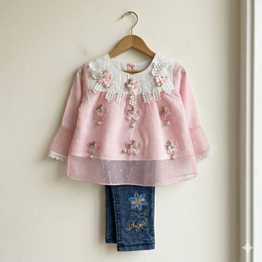 Blossom Charm Embroidered Co-ord Set