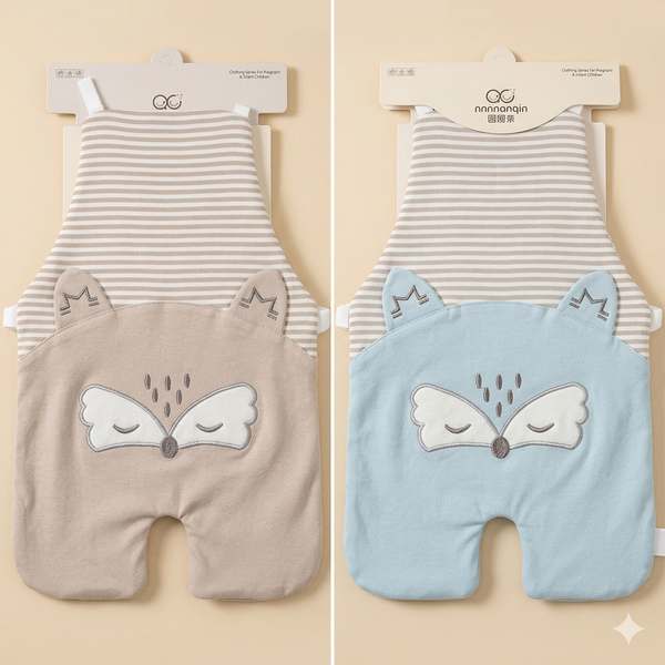 Sleepy Fox Full Body Smock Bib for Babies & Toddlers