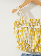 Sunny Checks Skirt Set