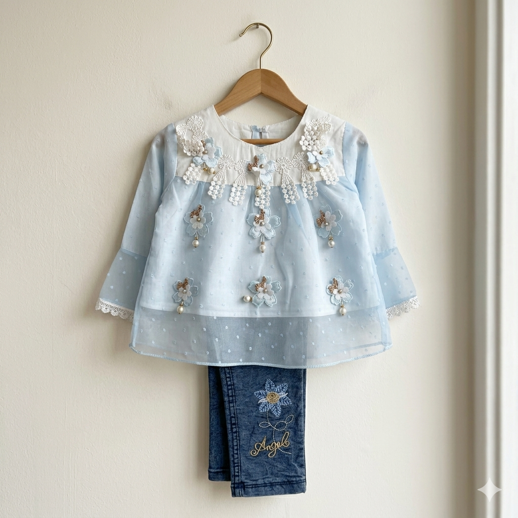 Blossom Charm Embroidered Co-ord Set