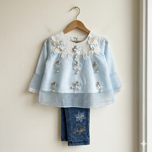Blossom Charm Embroidered Co-ord Set