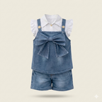 Mini Denim Bow 3PC Set