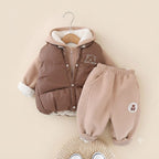 Cozy Bear 3-Piece Fleece & Puffer Tracksuit