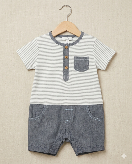 Stripe Dapper Romper