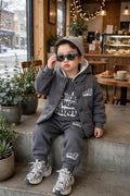 Boys "Single Won Jackpot" Thick Fleece 3-Piece Winter Outfit Set