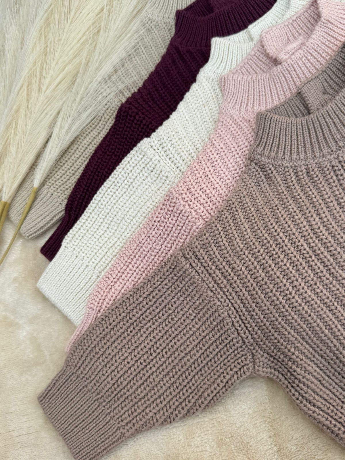 Cozy Knit Newborn Sweater – Zero Size (0–3M)