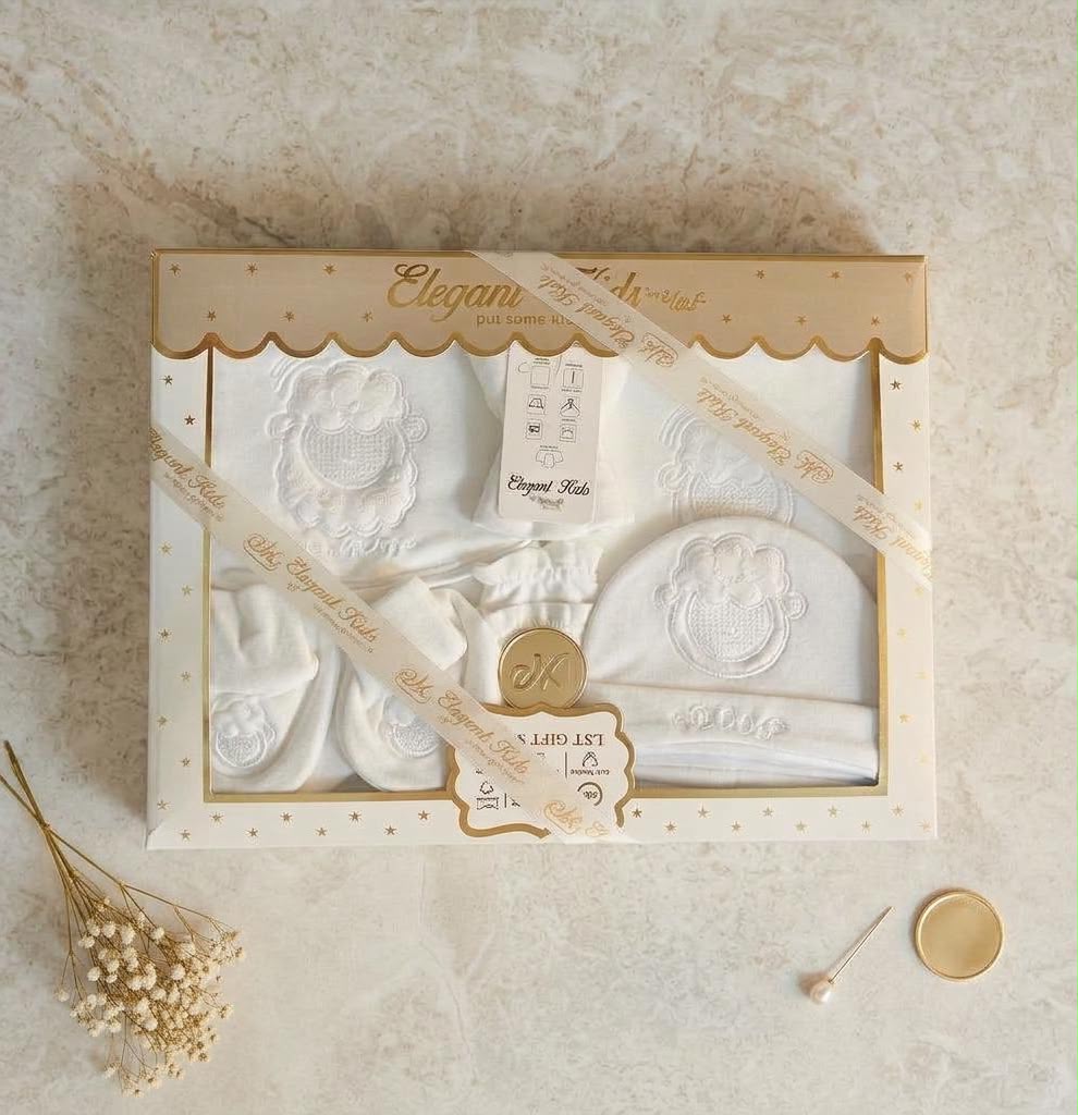 Elegant Kids Premium Newborn Embroidered 9 Gift Set