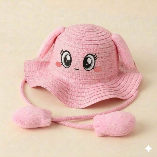 Powder Pink Bunny Hat