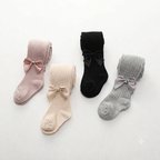 Premium Quality Anti-Pilling Ribbed Bow Baby Leggings