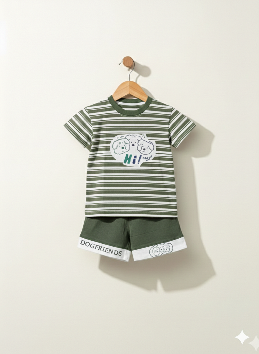 Little Buddy Striped Set
