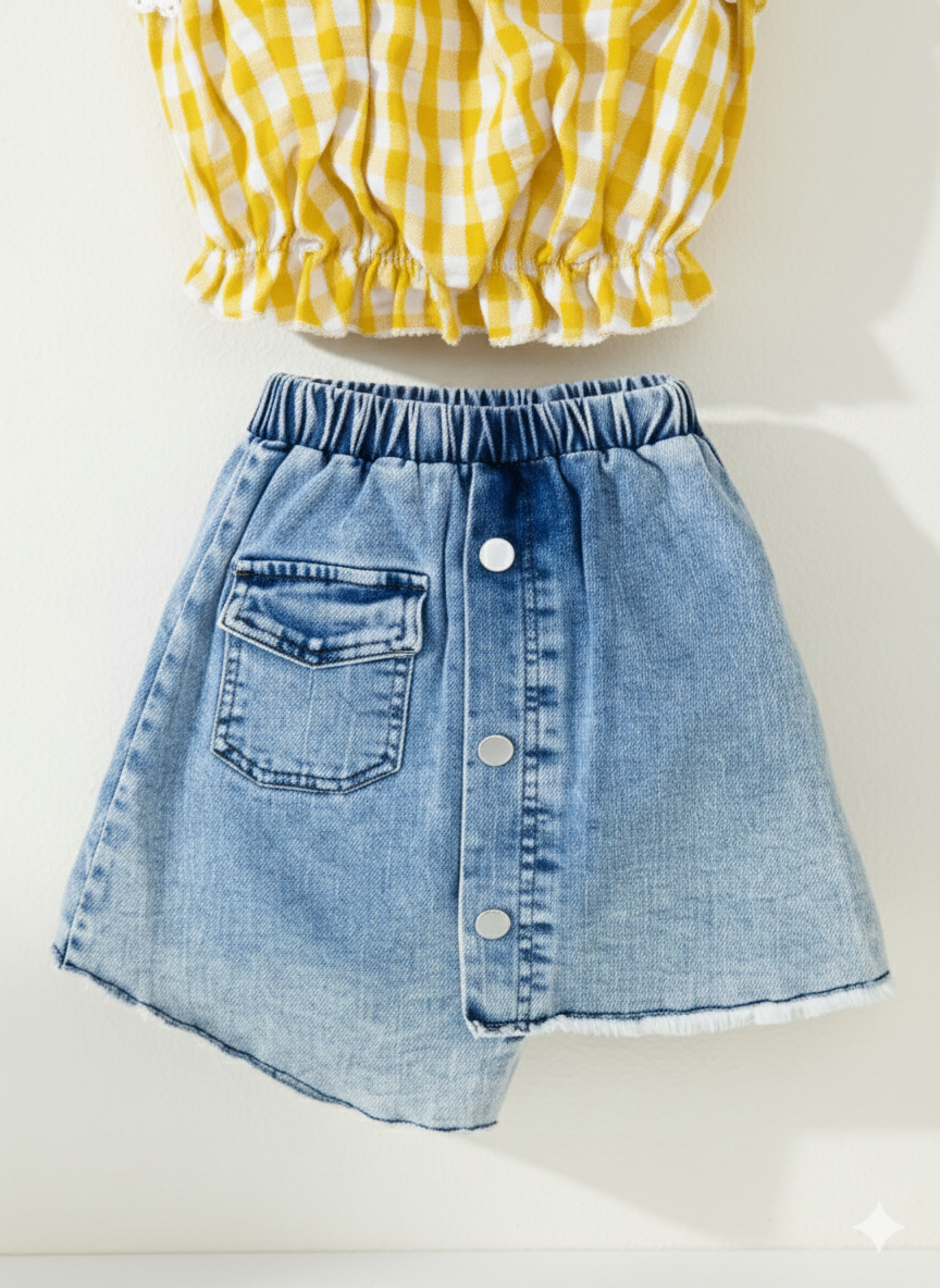 Sunny Checks Skirt Set