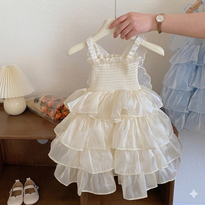 The Ethereal Monarch Ruffle Dress