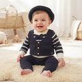 Gentleman Striped Vest & Beret Set- 3 piece