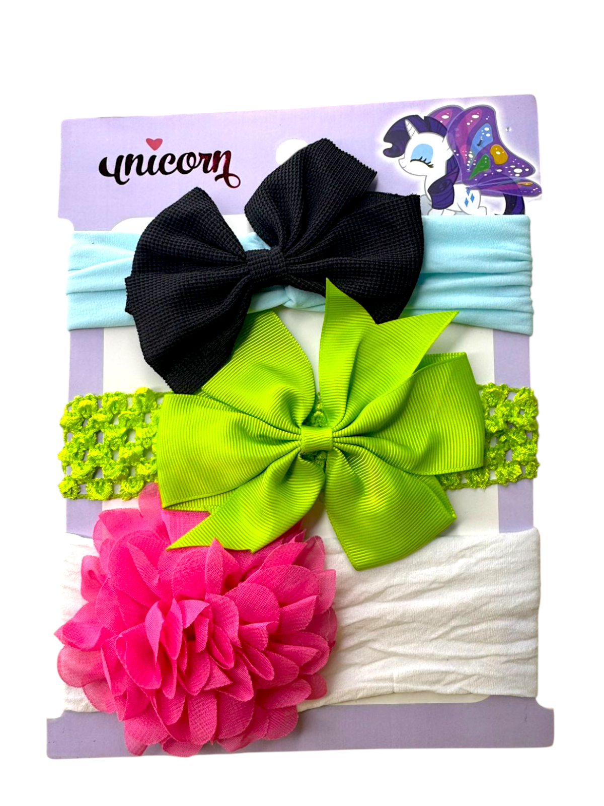 Soft Big Bow Baby Headbands (Set of 3)