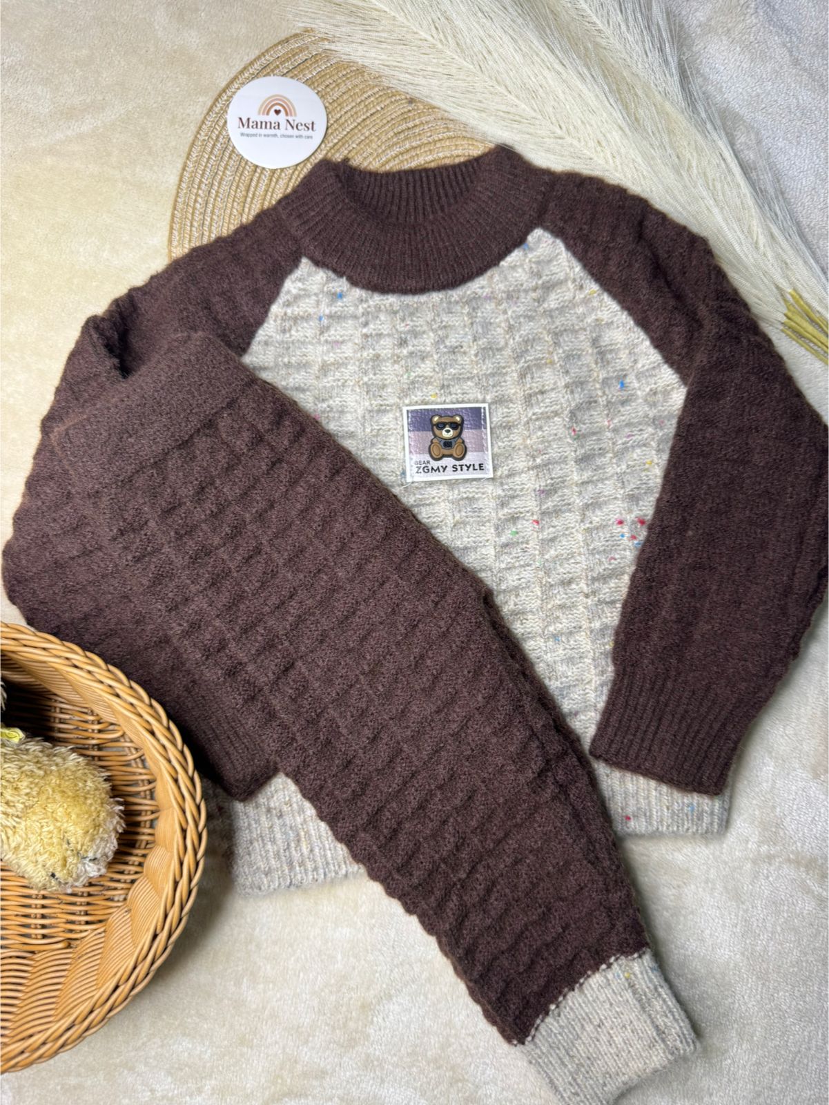 Teddy Knit Wool Set