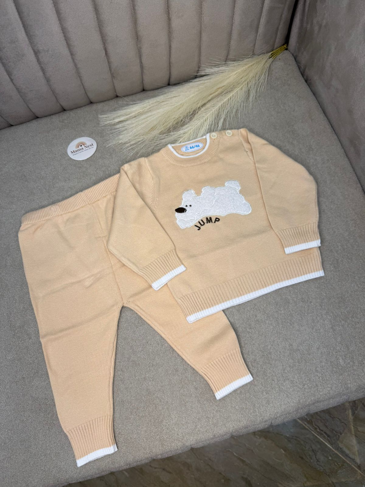 Jump Bear Cozy Knit Set