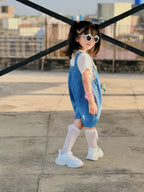 Little Swan Denim Dungaree Set (2-Piece)