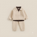Baby & Toddler Collared Cable Knit Sweater and Pants Set